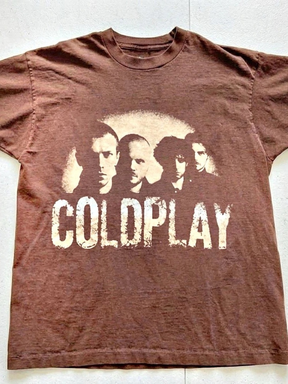 Dark chocolate shirt, Coldplay band graphic tee